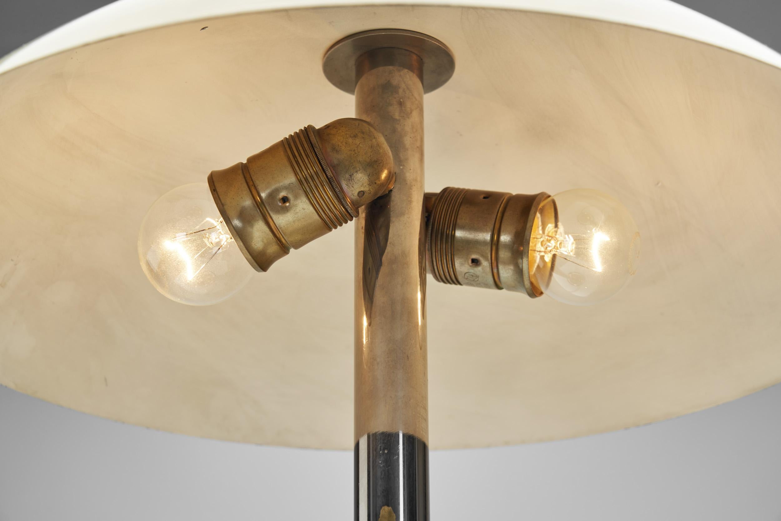 Verchromte Metal Art Deco Tischlampe für WMF Ikora, Deutschland 1930er Jahre im Angebot 6