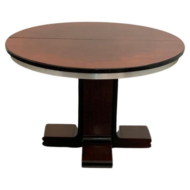 Chromed Metal Extendable Table, 1970s For Sale at 1stDibs