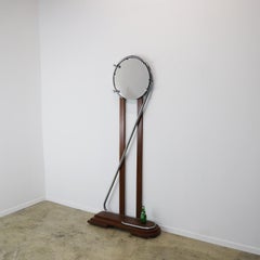 Chromed Mirror Bauhaus Style.