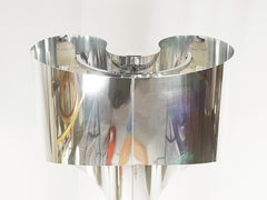 Chromed & painted metal Spinnaker table lamp by Corsini & Wiskemann for Stilnovo