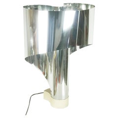 Used Chromed & painted metal Spinnaker table lamp by Corsini & Wiskemann for Stilnovo