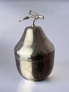 Chromed Pear shape Ice Bucket, Italy, 1970s