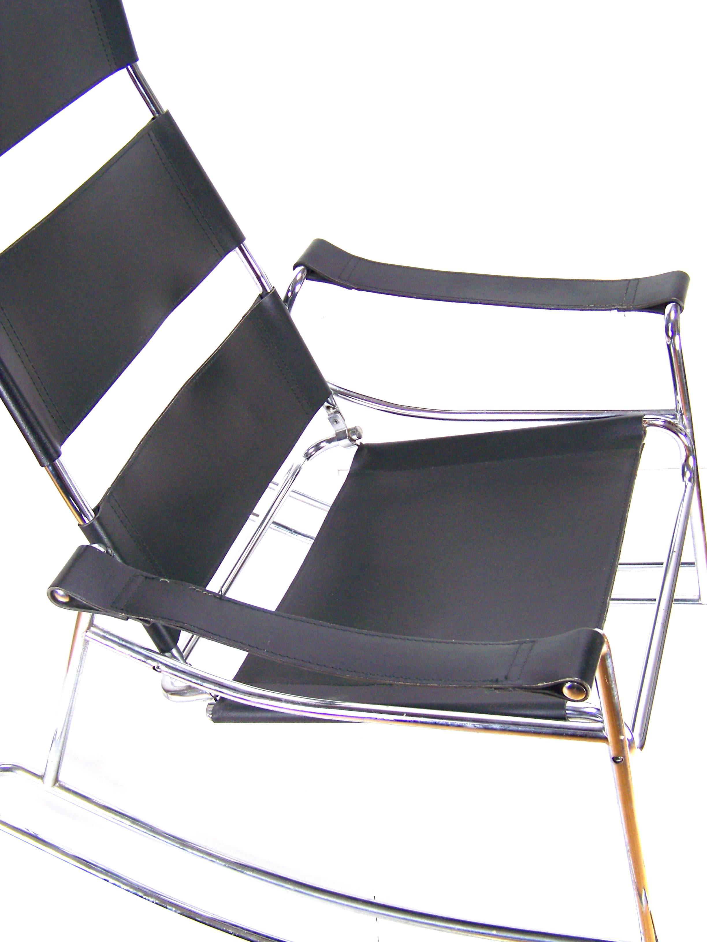 German Chromed Rocking Chair, circa 2000