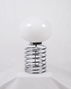 Chromed Spring table lamp by les Galeries Lafayette, made in France, 1970s