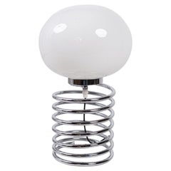 Chromed Spring table lamp by les Galeries Lafayette, made in France, 1970s