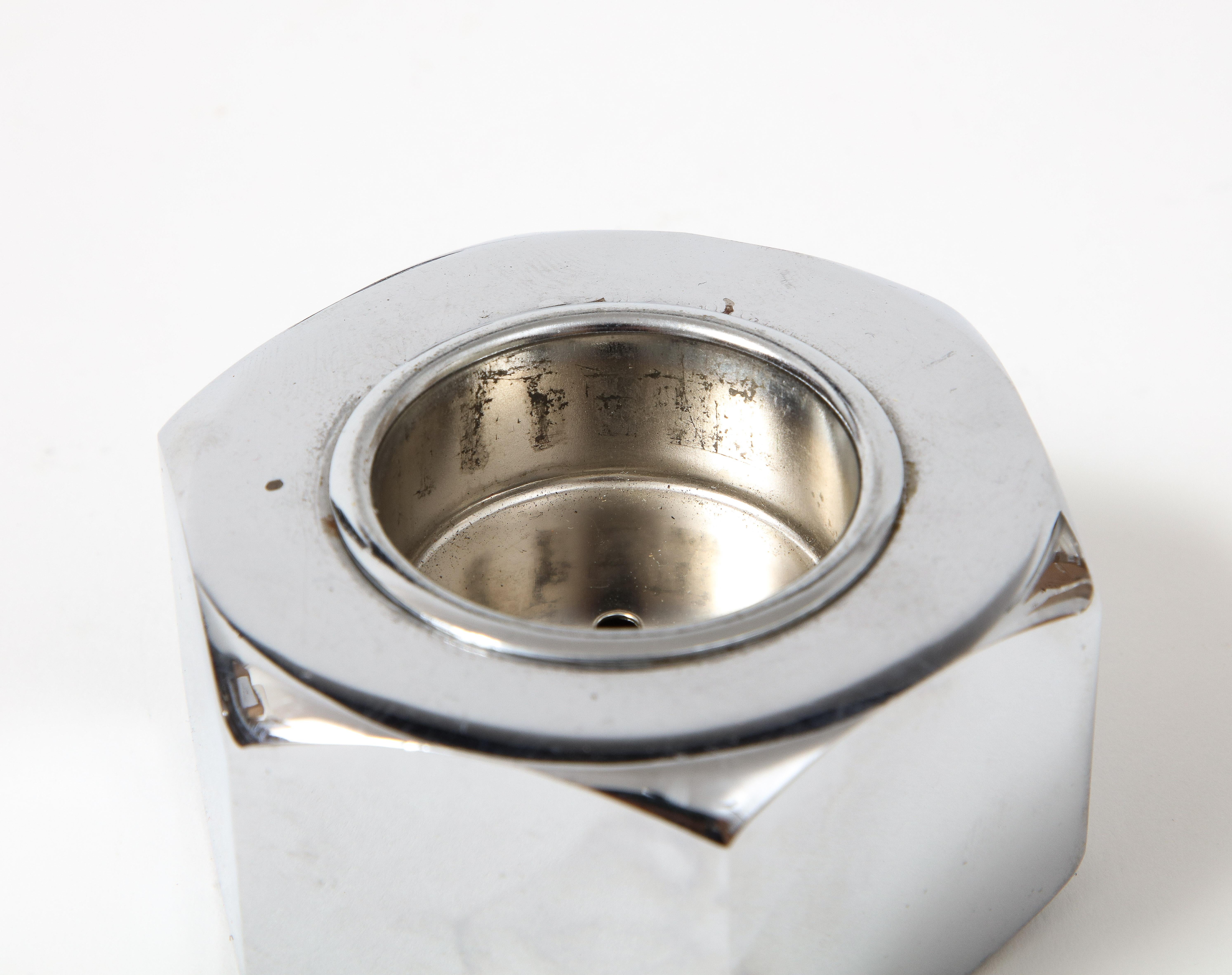 Chromed Steel, Bolt Tabletop Lighter, France, c. 1960 For Sale 5