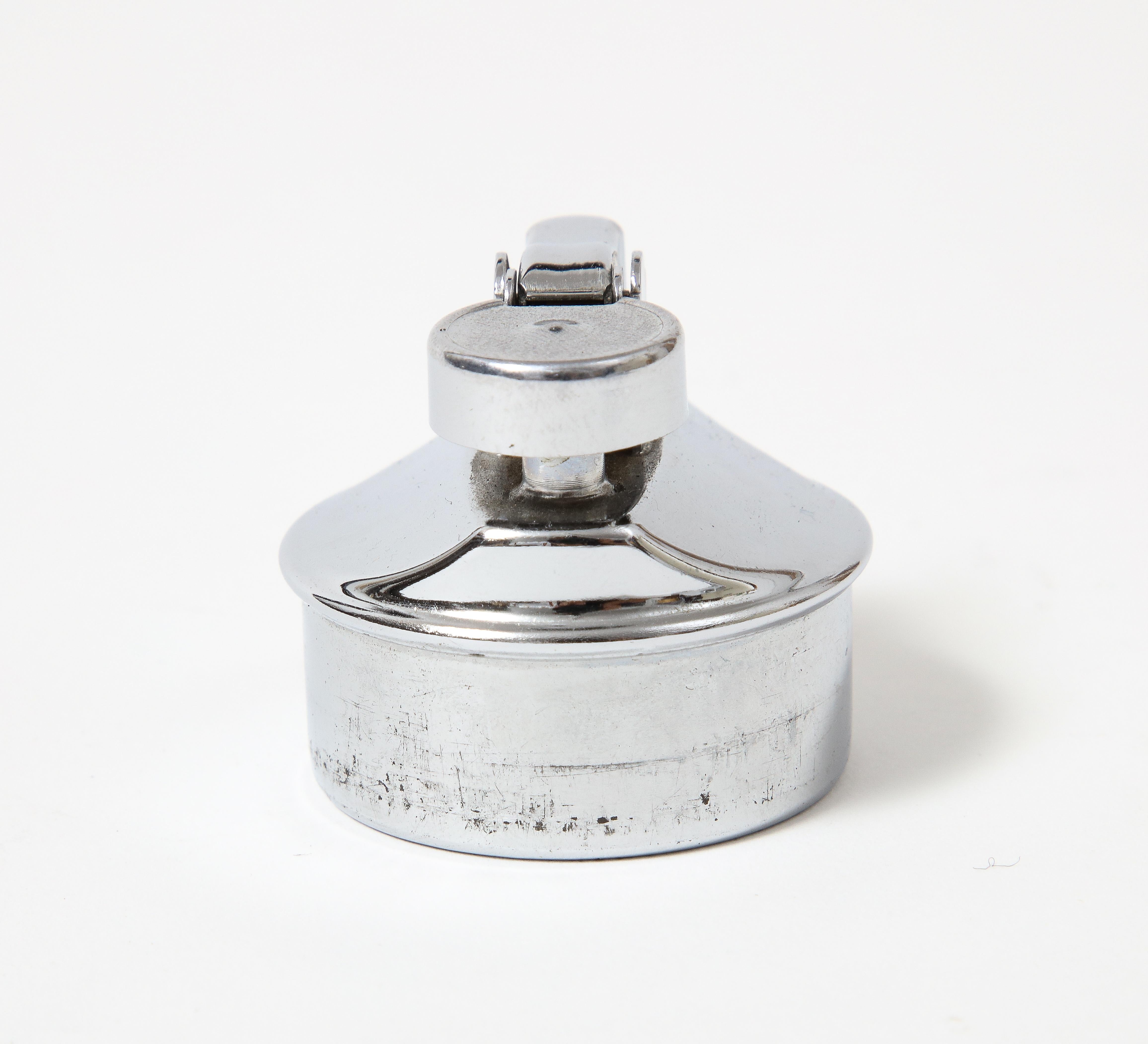 Chromed Steel, Bolt Tabletop Lighter, France, c. 1960 For Sale 4