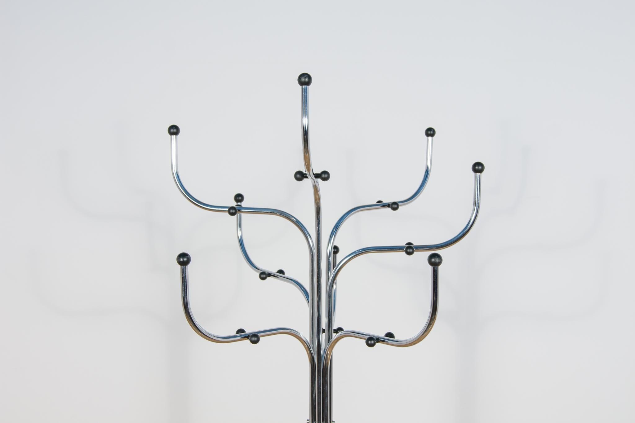 Appendiabiti in acciaio cromato di Sidse Werner per Fritz Hansen, Danimarca, anni '70 in vendita 4