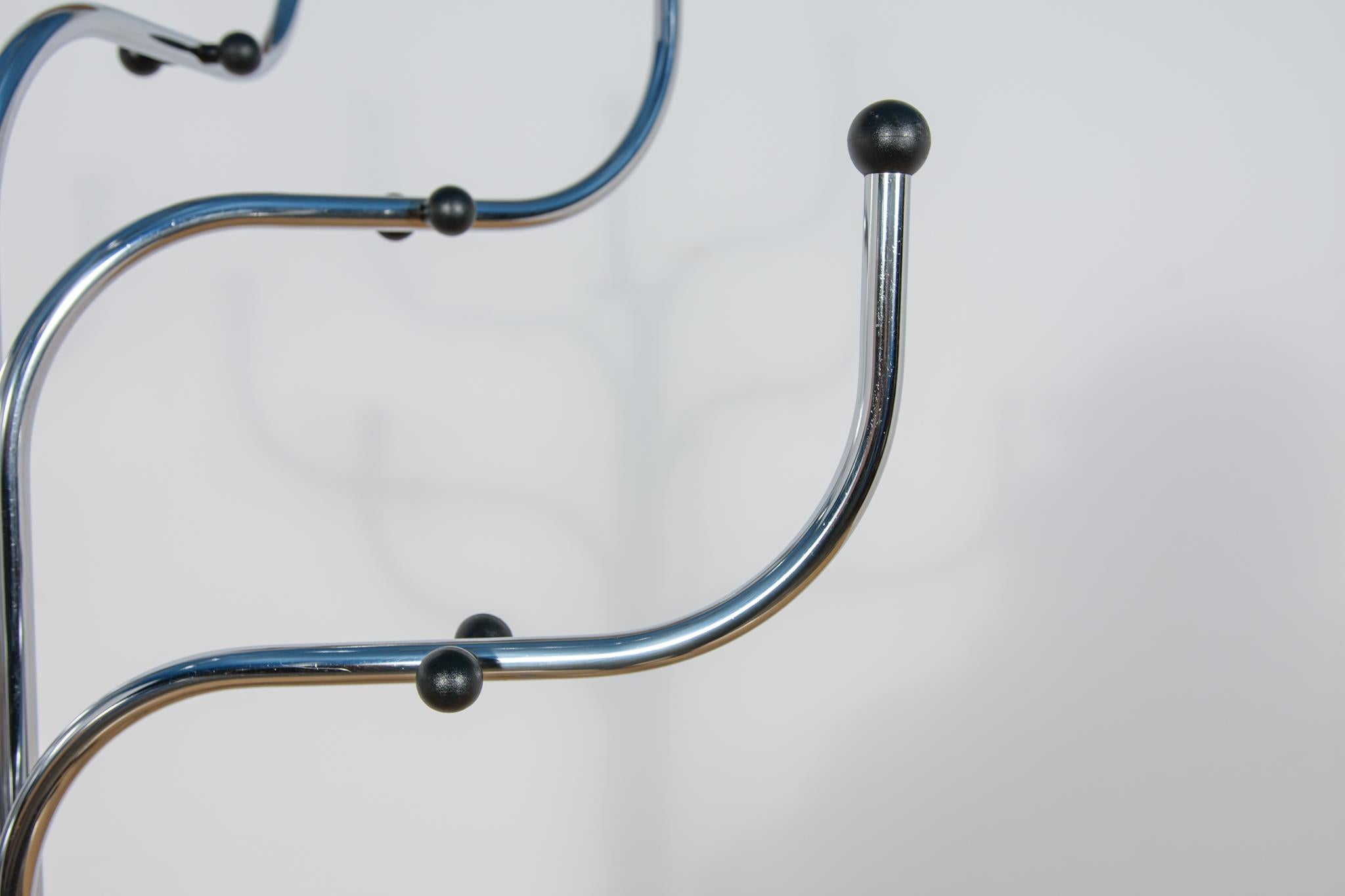 Appendiabiti in acciaio cromato di Sidse Werner per Fritz Hansen, Danimarca, anni '70 in vendita 2