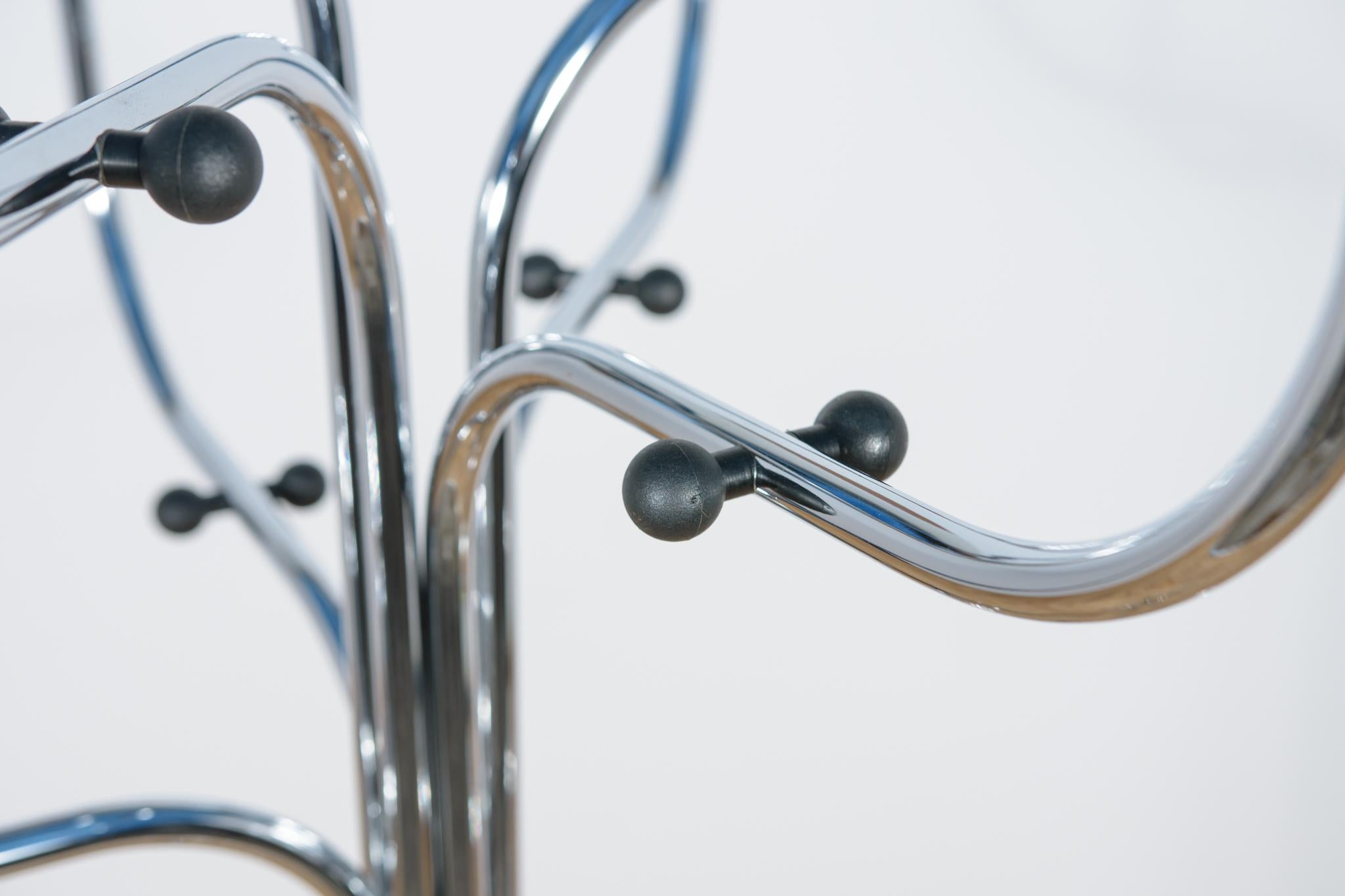 Late 20th Century Chromed Steel Coat Rack Coat Tree by Sidse Werner for Fritz Hansen, 1970s For Sale