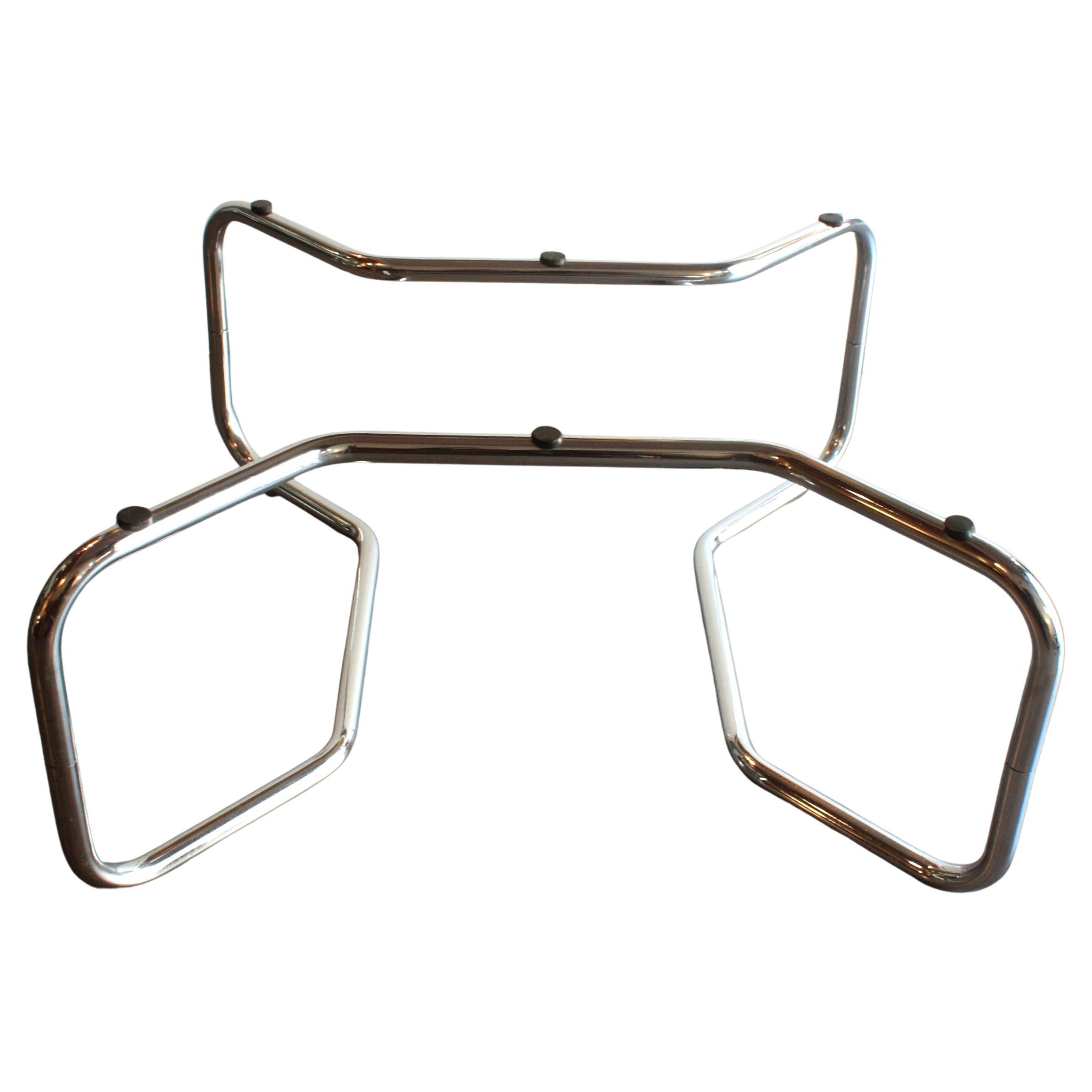 Mid-Century moderno Base per tavolino da caffè in acciaio cromato di Milo Baughman in vendita