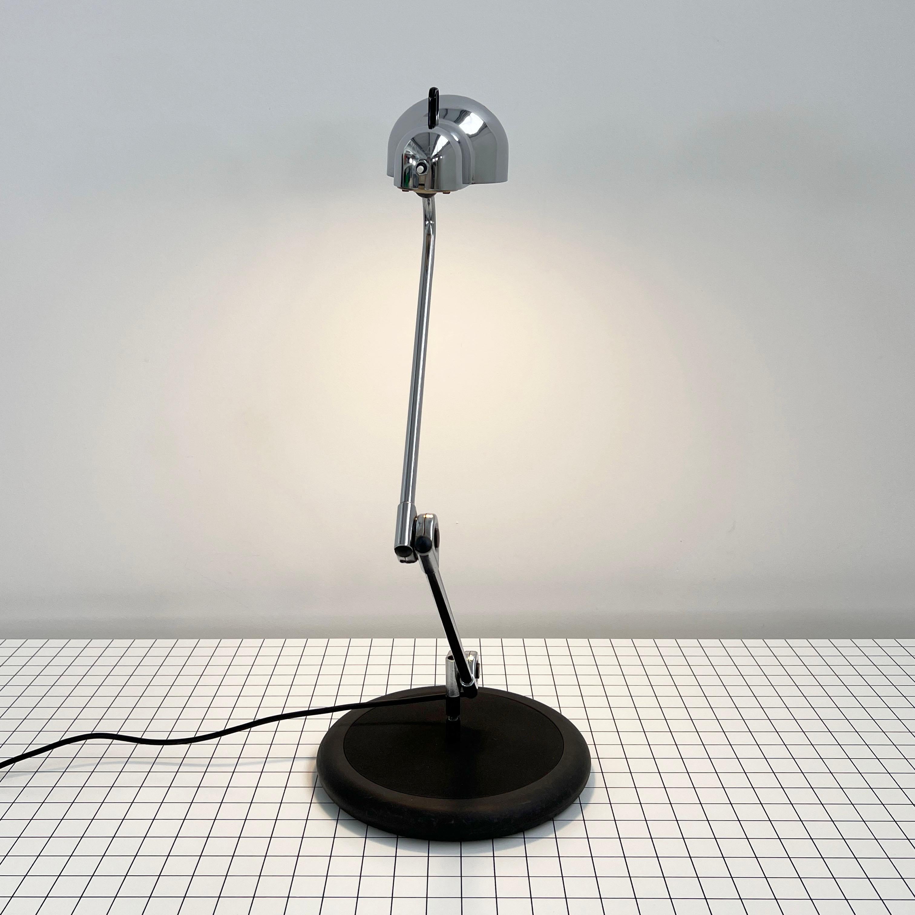 Late 20th Century Chromed Topo Desk Lamp by Joe Colombo for Stilnovo, 1970s