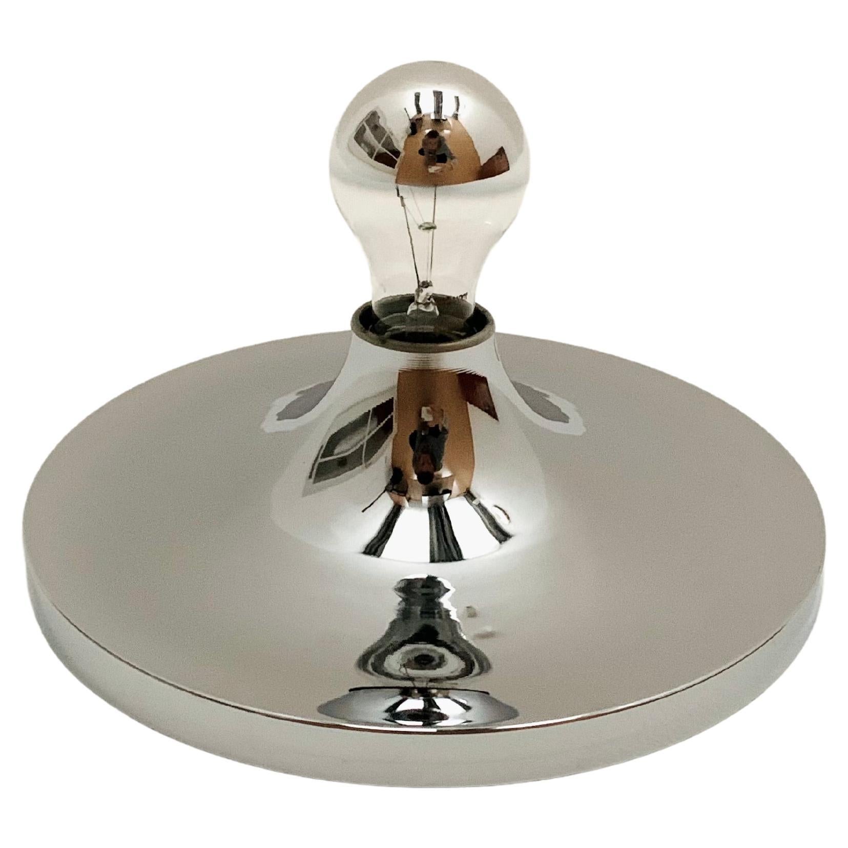 Chromed Ufo Wall or Ceiling Lamp from Sölken For Sale