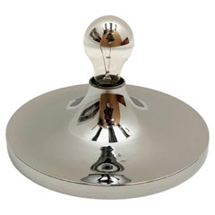 Vintage Chromed Ufo Wall or Ceiling Lamp from Sölken