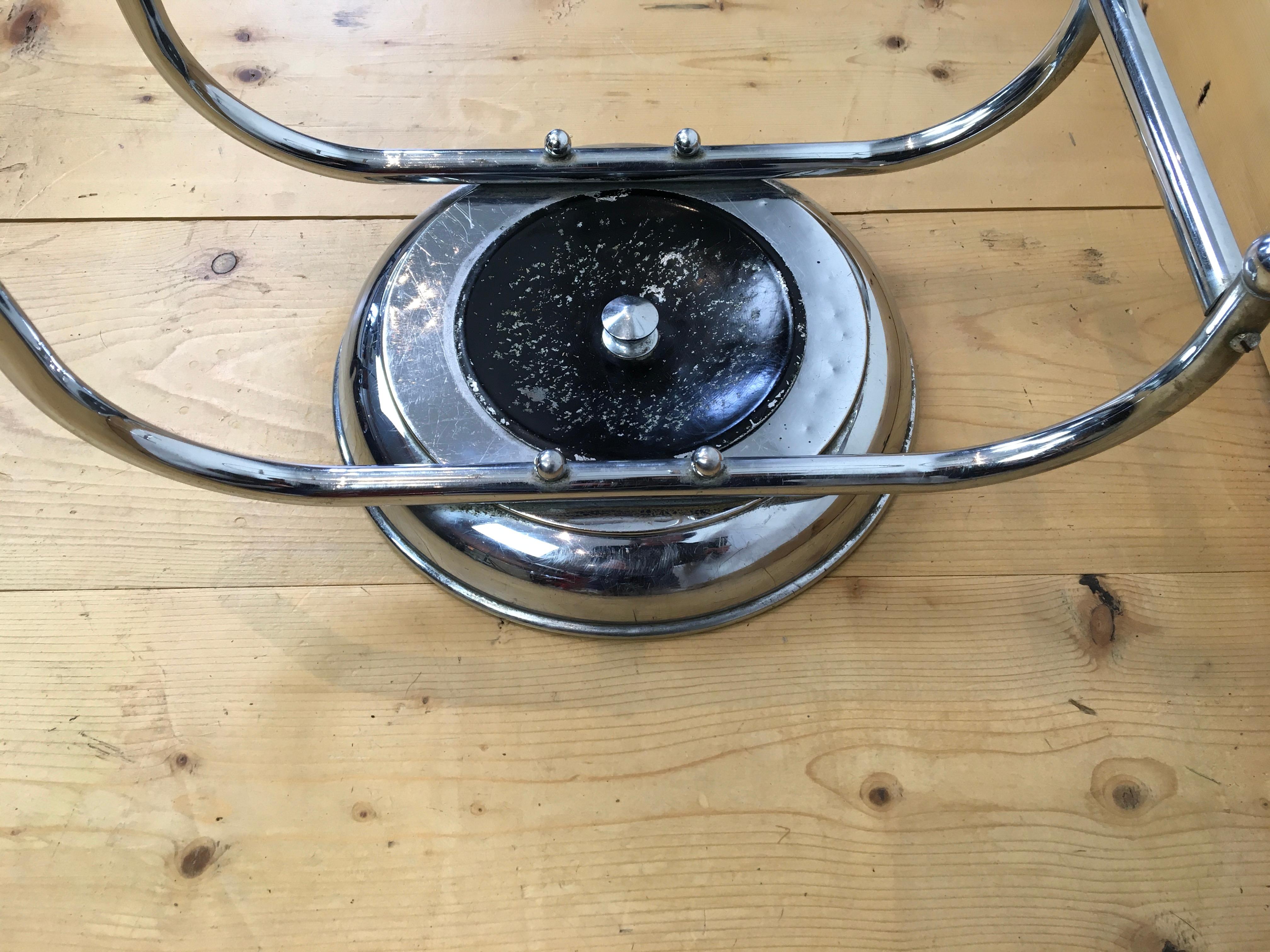 Chromed Umbrella Stand by Demeyere Belgium For Sale 3