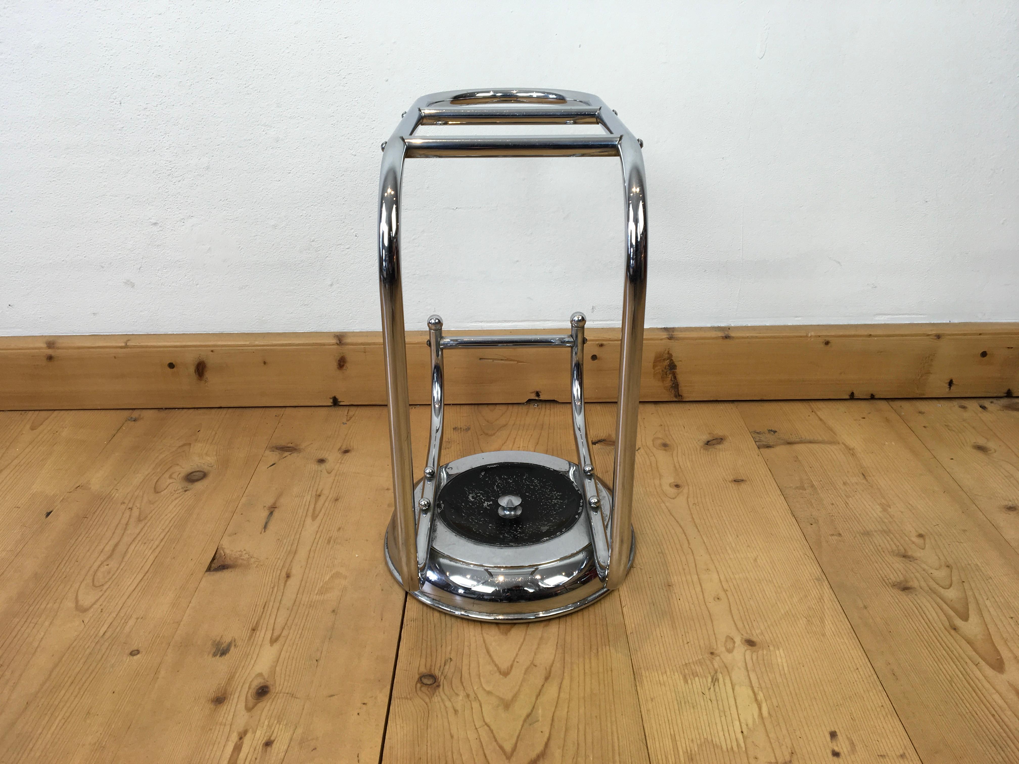 20th Century Chromed Umbrella Stand by Demeyere Belgium For Sale