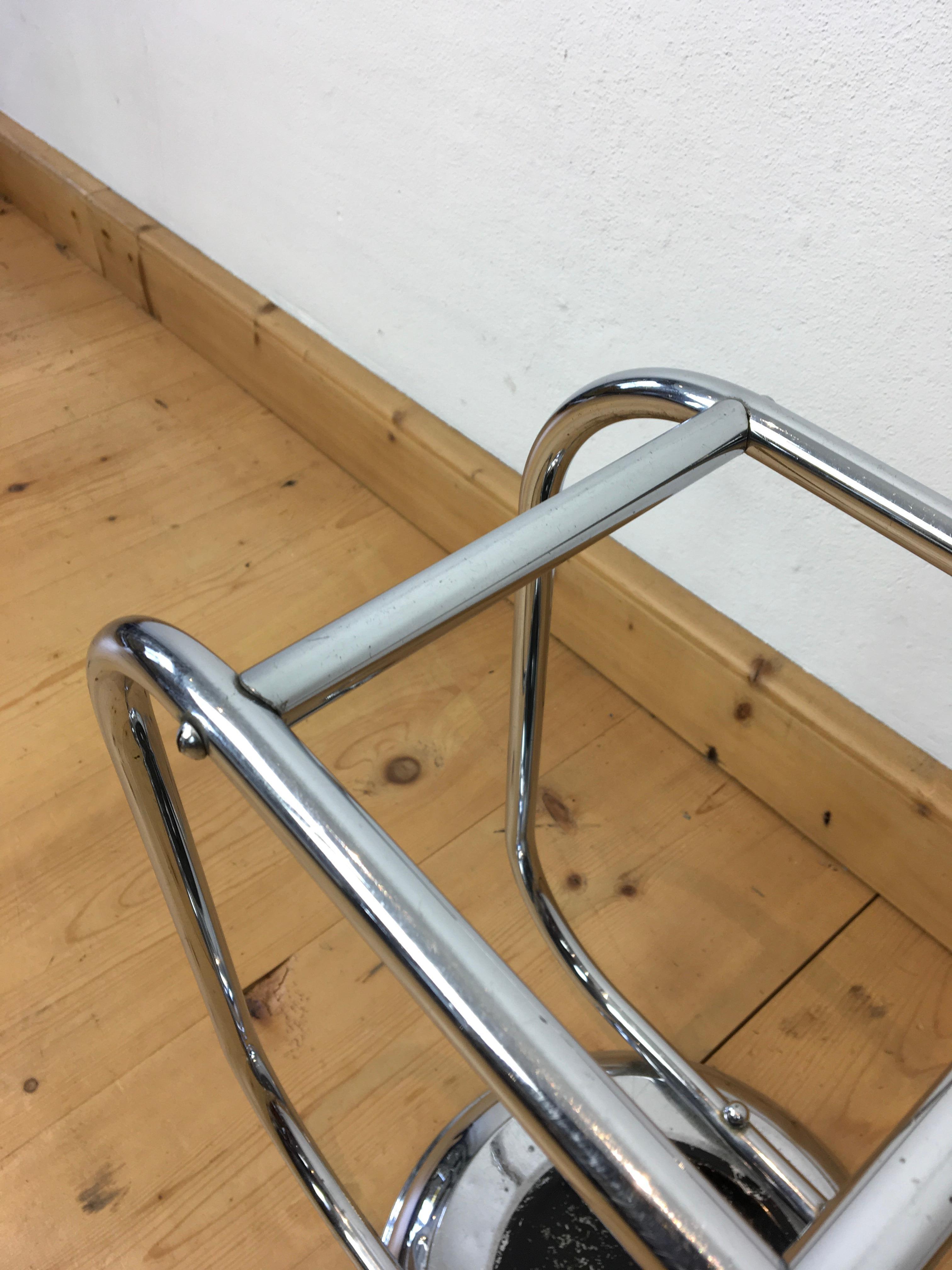 Chromed Umbrella Stand by Demeyere Belgium For Sale 1