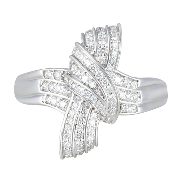 Bague en or blanc 18 carats Chromia 0,54 ct de diamant blanc (D-Flawless) Neuf - En vente à New York, NY