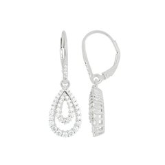 Chromia 1.18ct Diamond (D-Flawless) in 18K White Gold Drop Earrings