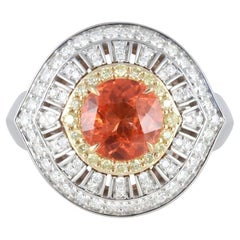 Triplice cromia e diamanti gialli e bianchi in oro bicolore 18 K. Bracciale 2.73cts`