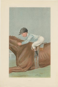 Chromolithograph Vanity Fair Caricature Jockey Print 'Johnny'