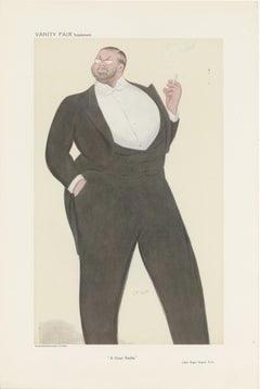 Chromolithograph Vanity Fair Caricature Print 'a Great Realist'