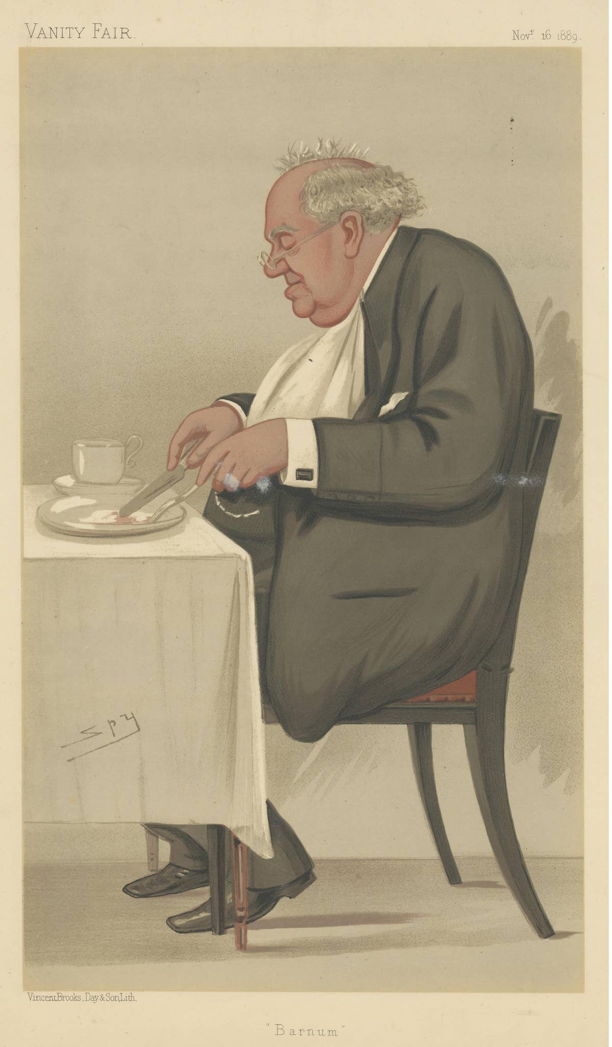 Chromolithograph Vanity Fair Caricature Print 'Barnum'