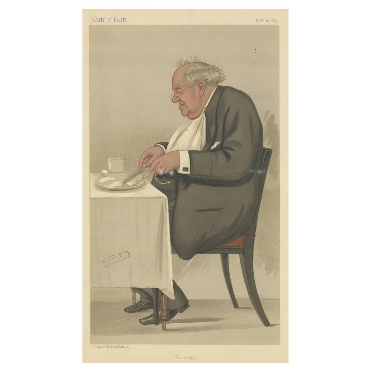 Chromolithograph Vanity Fair Caricature Print 'Barnum'