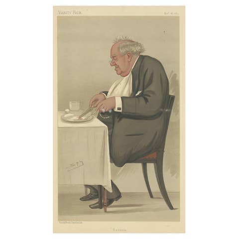 Chromolithograph Vanity Fair Caricature Print 'Barnum'