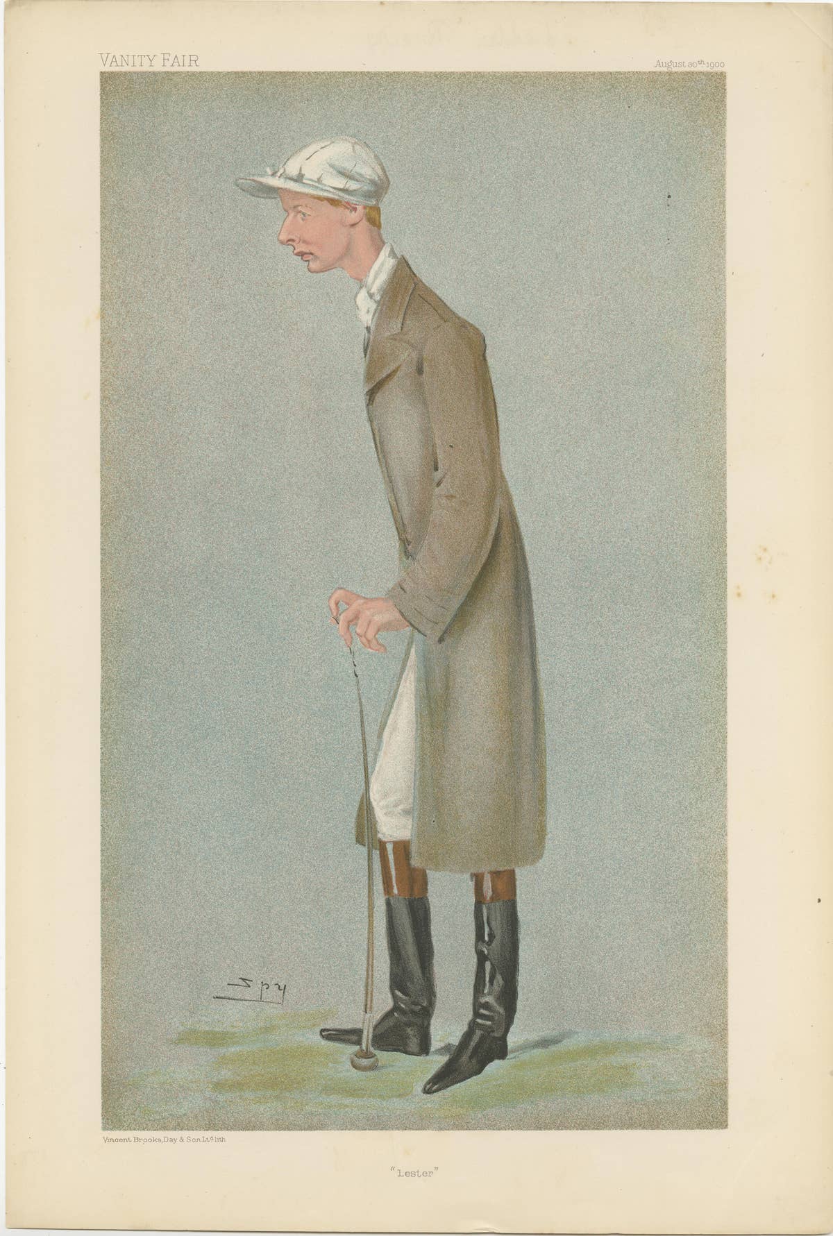 Chromolithograph Vanity Fair Caricature Print 'Lester'