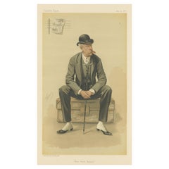 Cromolitografia Vanity Fair Stampa caricatura 'New York Herald'
