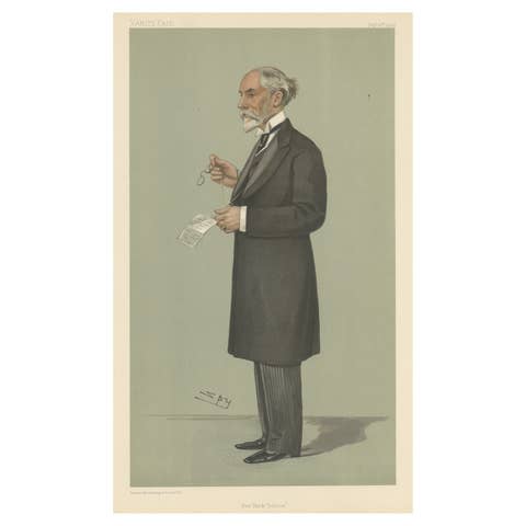 Chromolithograph Vanity Fair Caricature Print 'New York Tribune'