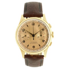 Chronograph Suisse 18K Rose Gold Antimagnetic 37.5mm