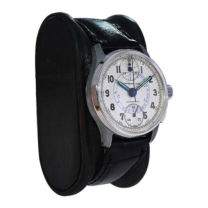montre chronographe suisse 1950