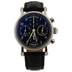 Chronoswiss C.741C, CH7523 Esfera Negra con Correa de Piel
