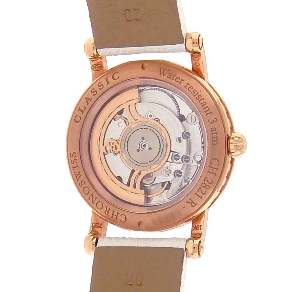 Chronoswiss Classic 18K Rose Gold Arabic Numerals Automatic Men's Watch CH 2821R For Sale 2