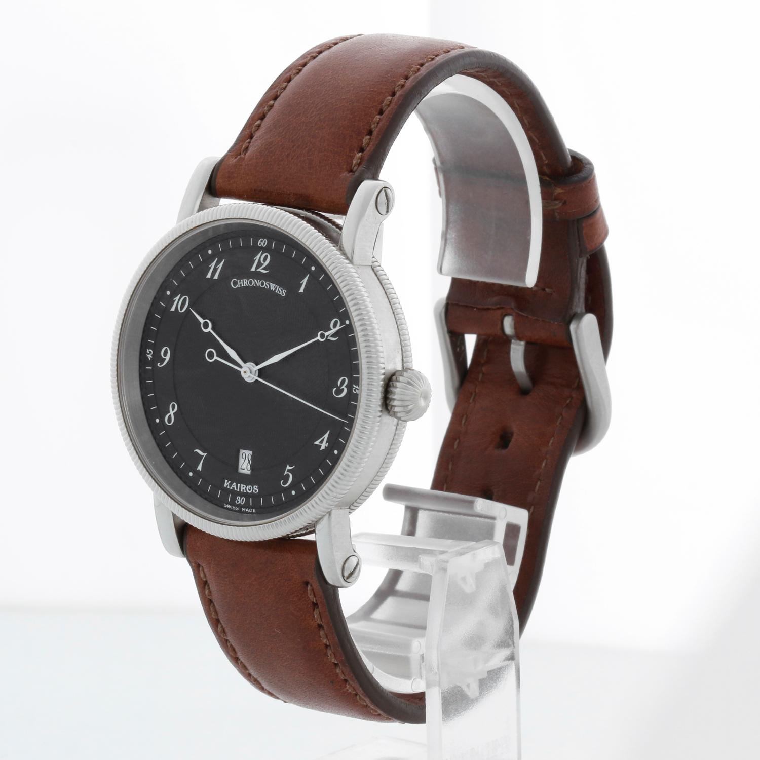 Chronoswiss Kairos Herrenuhr aus Edelstahl Ch2823 im Zustand „Hervorragend“ im Angebot in Dallas, TX