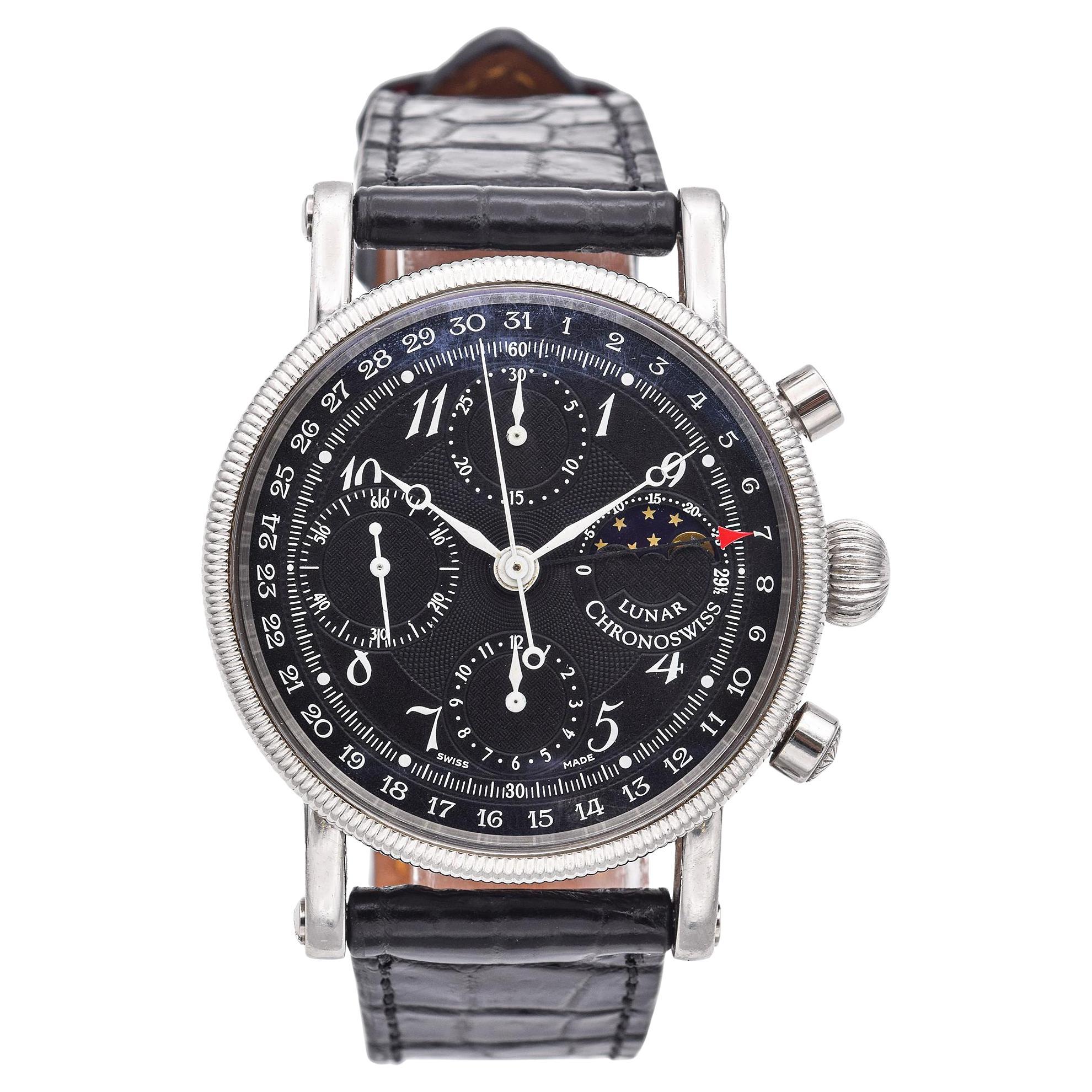 Chronoswiss Lunar Stainless Steel 38mm Automatic Men’s Watch CH7523