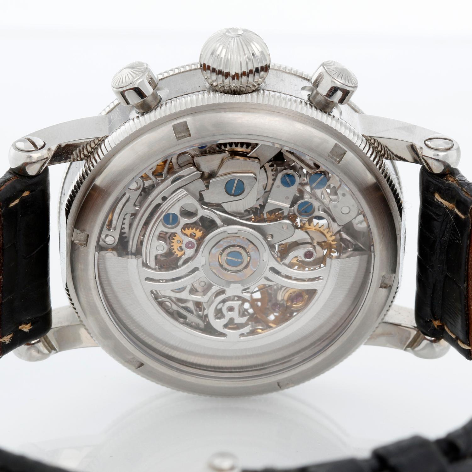 skeleton chronograph watch