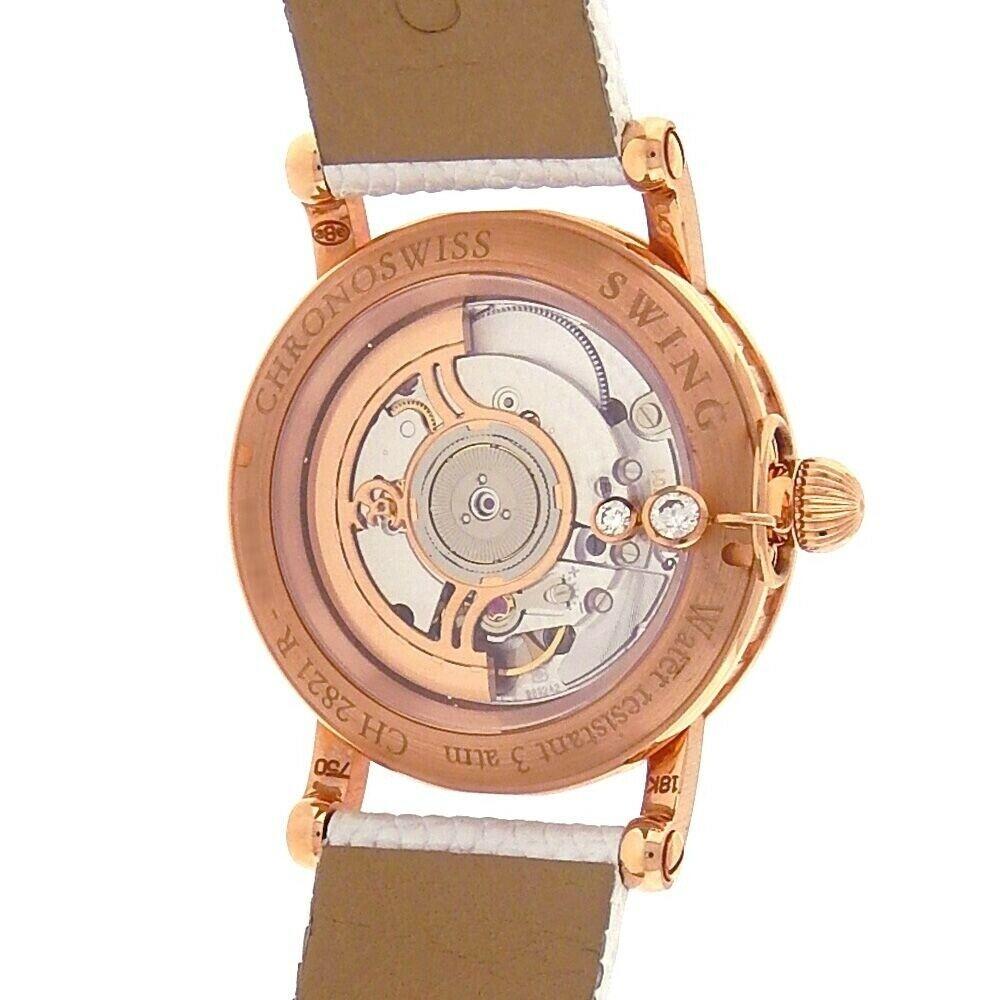 Chronoswiss Swing 18K Rose Gold MOP DIA Dial Automatic Ladies Watch CH 2821LLRSW For Sale 1