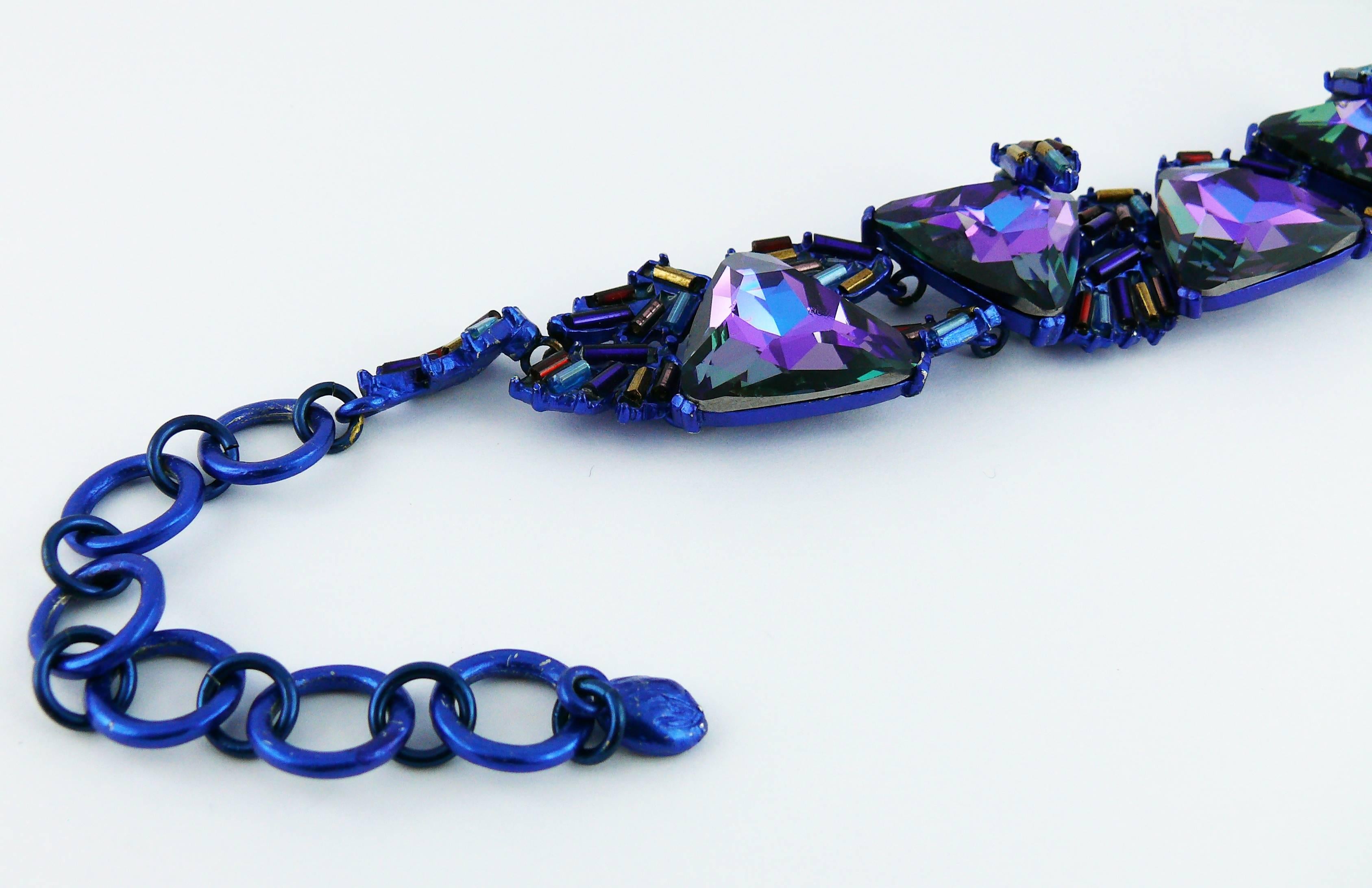 Women's Chrsitian Lacroix  Vintage Crystal Choker Necklace For Sale