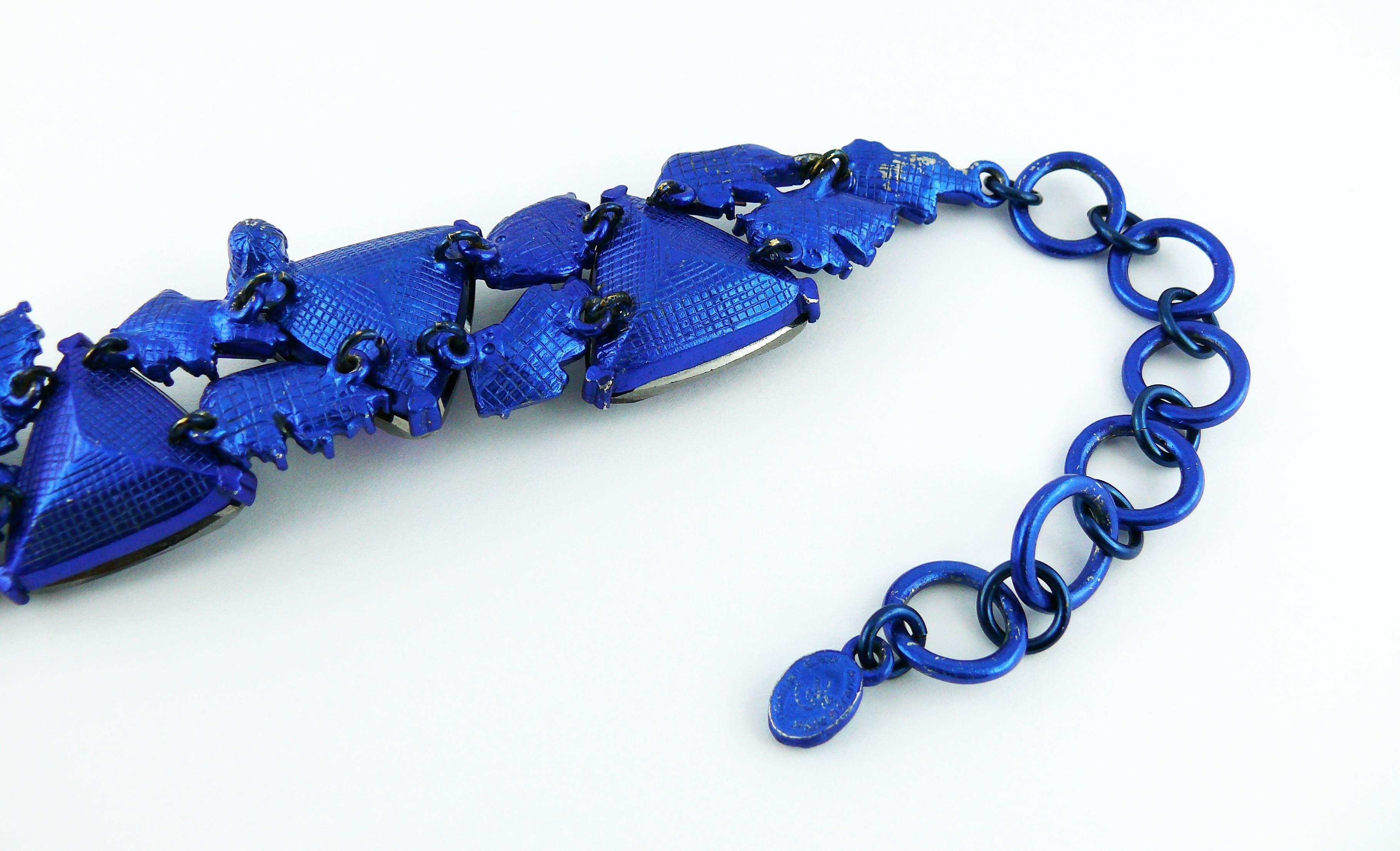 Chrsitian Lacroix  Collana girocollo di cristallo vintage in vendita 4