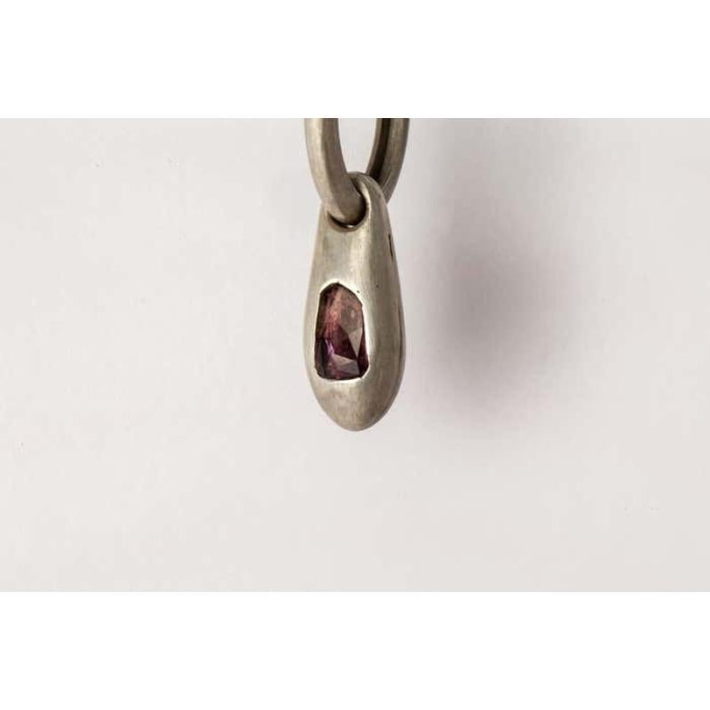 Women's or Men's Chrysalis Earring (0.8 CT, Pink Sapphire, DA+SAF) For Sale