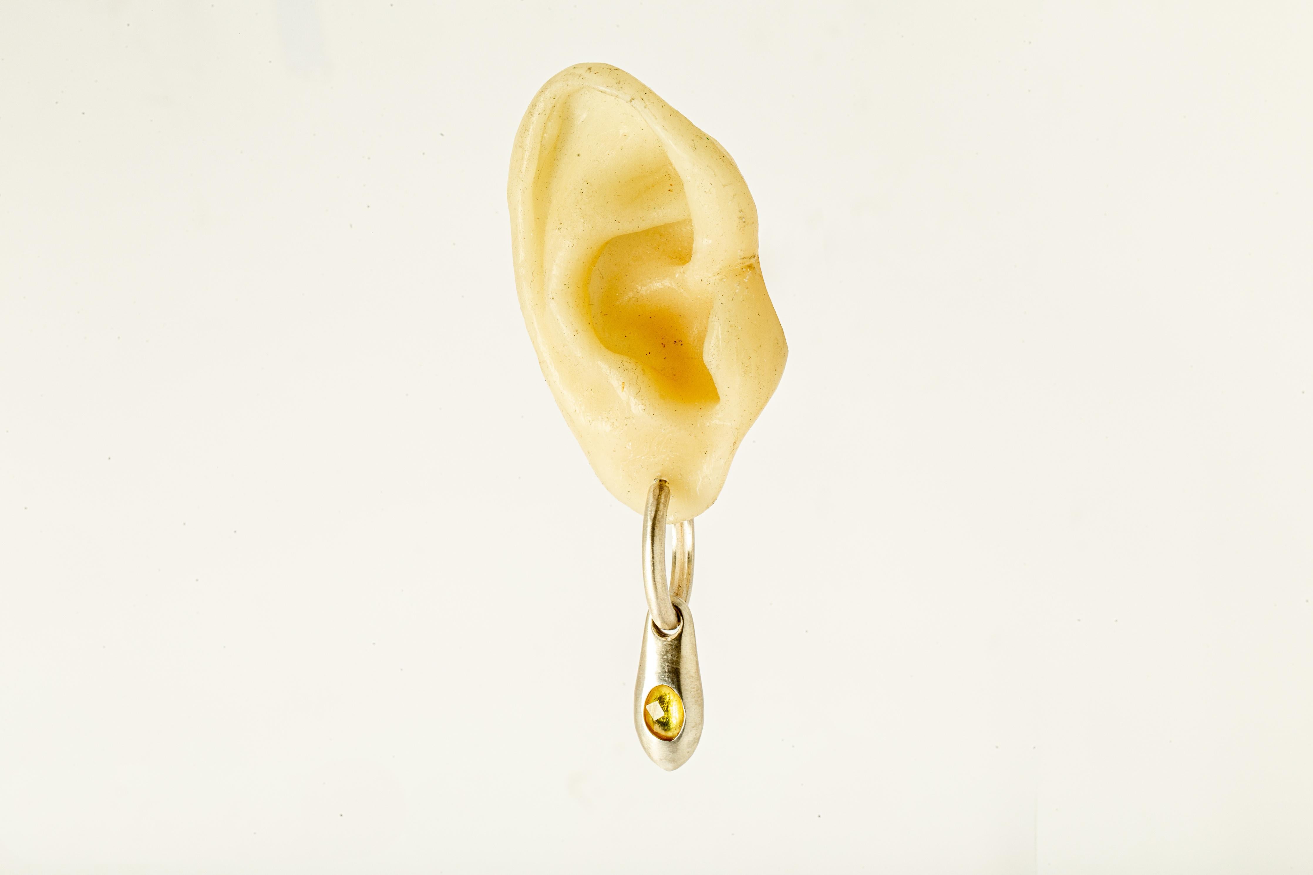 Chrysalis Earring (0.8 CT, Yellow Sapphire, MA+SAF) For Sale 2