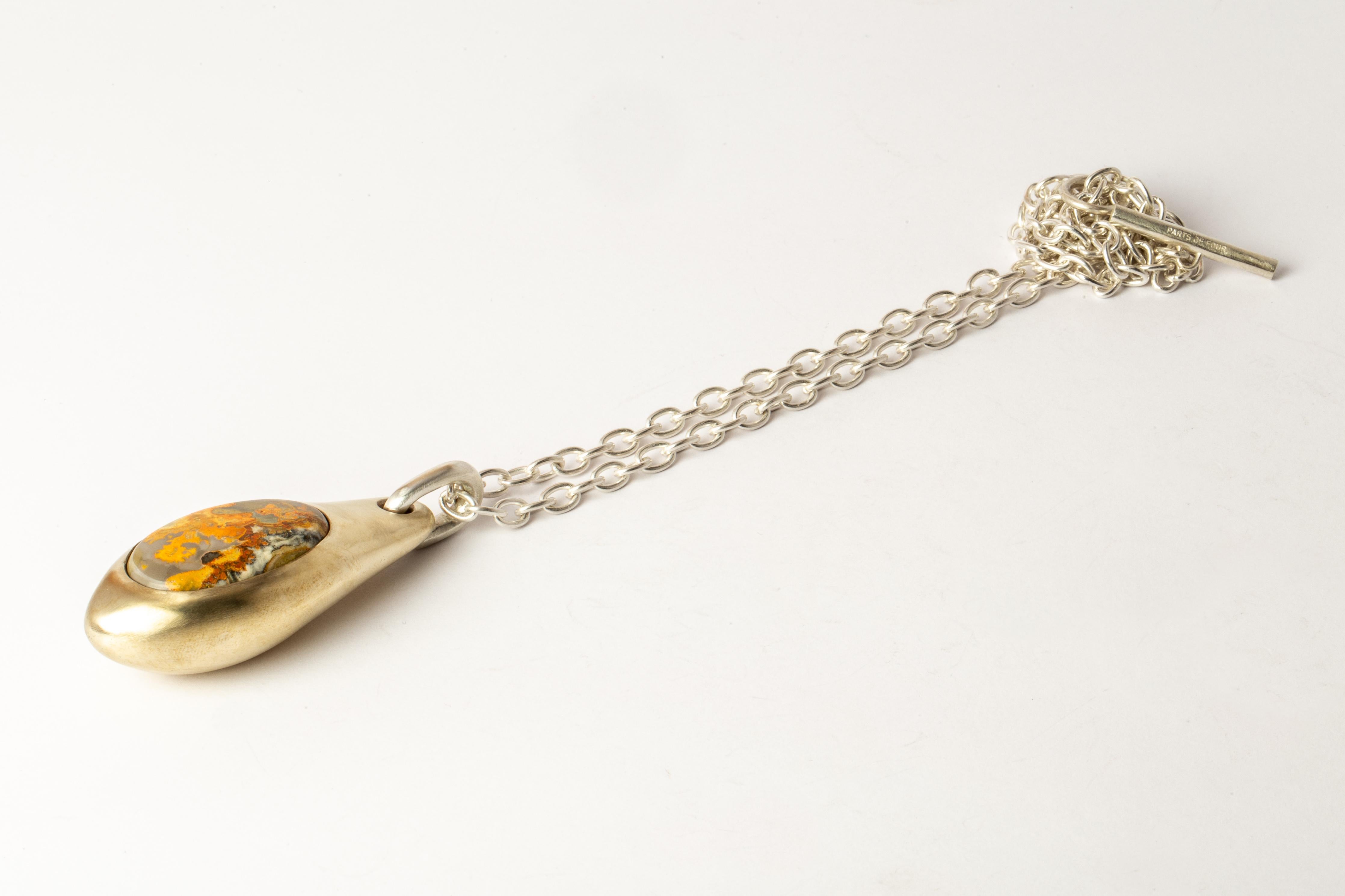 Chrysalis Necklace (Cremaster Emergence, Bumblebee Jasper, MR+MA+JAS) For Sale 1