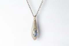 Chrysalis Necklace (Cremaster Emergence, Rainbow Moonstone, DA+RMS)