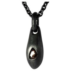 Collier Chrysalis ( Nympha, 0,8 carat, dalle de saphir orange, n° 1, KA+SAF