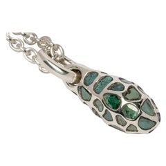 Chrysalis Necklace (Nympha, Mega Pavé, Blue Diamond Slabs, No.1, PA+BDIA) Chrysalis Necklace (Nympha, Mega Pavé, Blue Diamond Slabs, No.1, PA+BDIA)