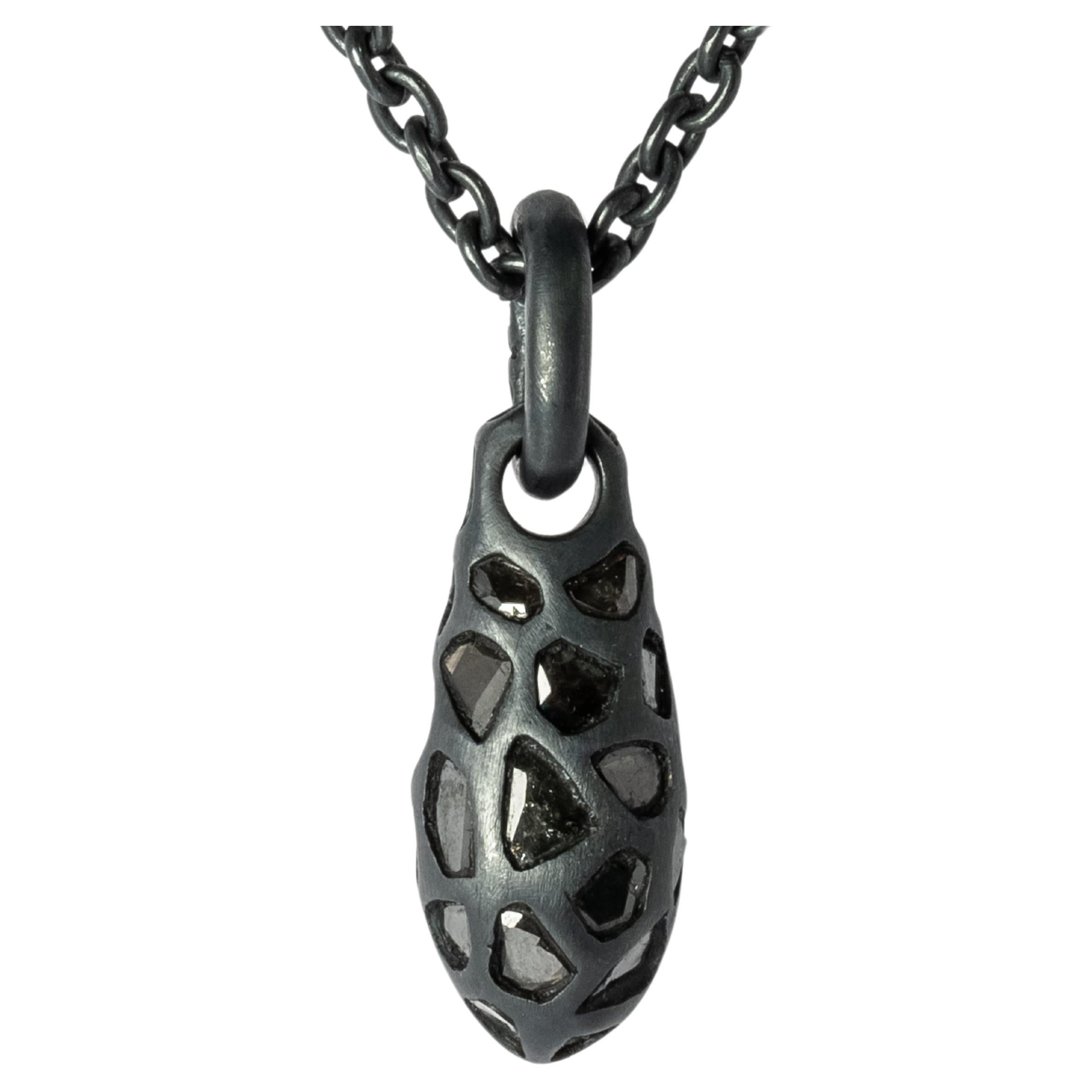 Chrysalis Necklace (Nympha, Mega Pavé, No.1, KA+DIA) For Sale