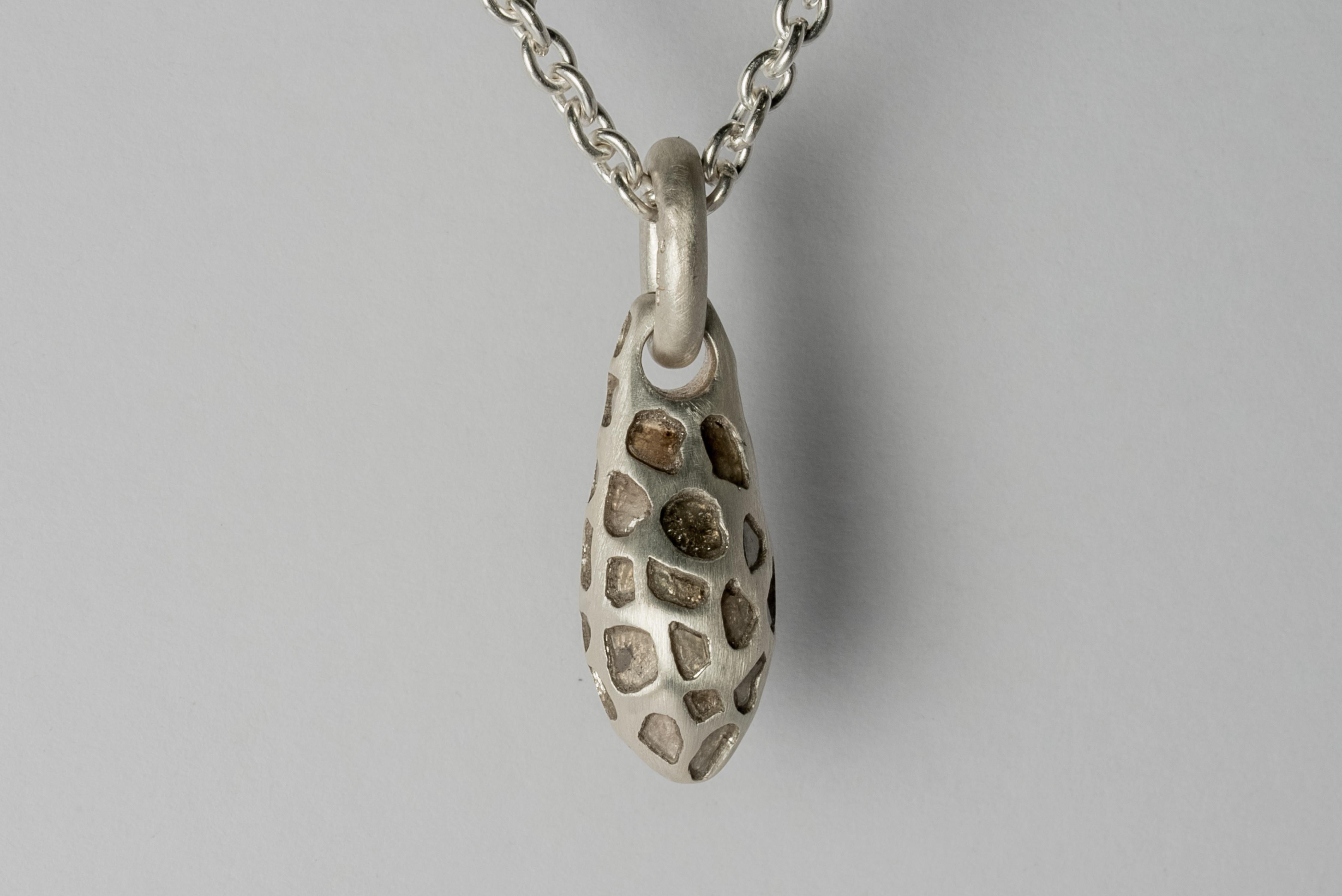 Chrysalis-Halskette (Nympha, MEGA Pavé, Nr.1, MA+DIA) (Rohschliff) im Angebot